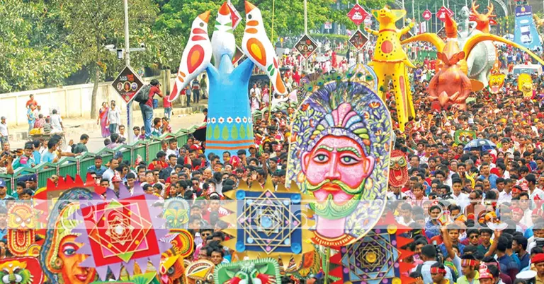 বাংলা নববর্ষে মঙ্গল শোভাযাত্রা